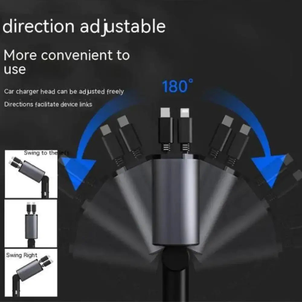 FAST 100W Car Phone Charger Lighter USB And TYPE-C Adapter